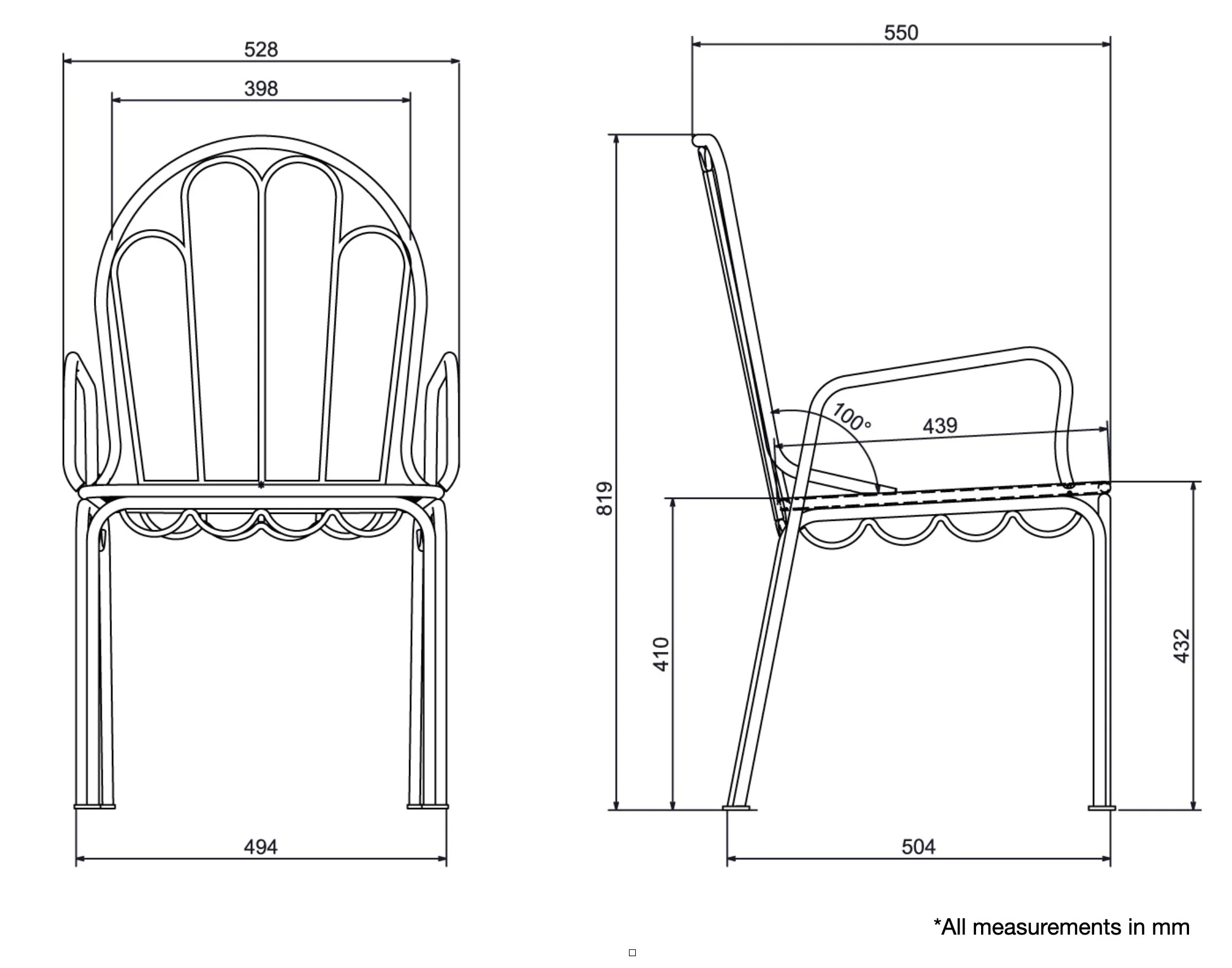The Al Fresco Dining Chair Frame - Image 6